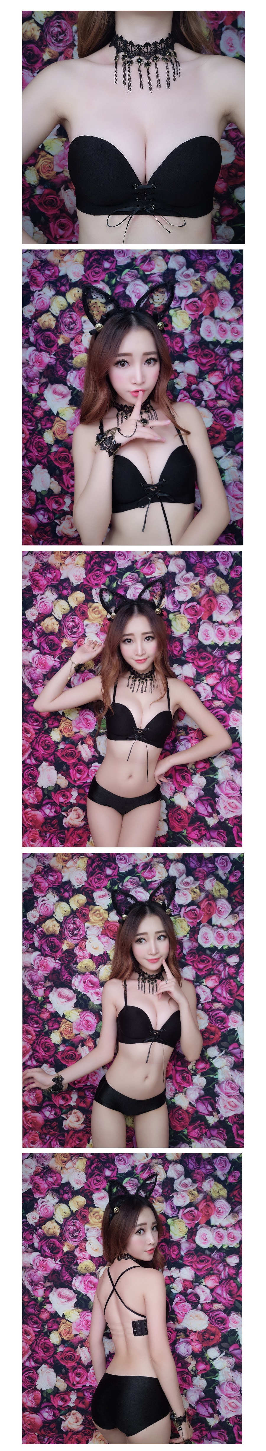 The same day Wangpong corset bra panties set A cup