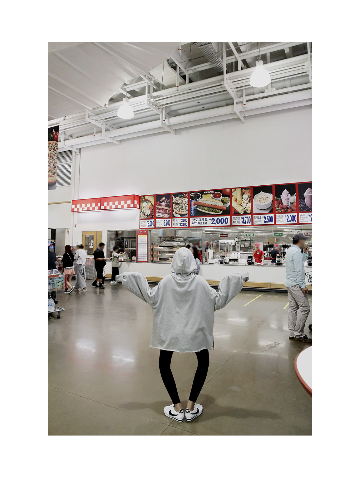 Korea Jeans Pants Span Waist Bands Black Skinny Je