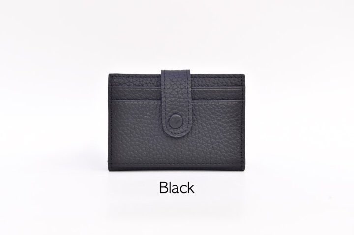 NEW CARD HOLDER WALLETS Minstrel Leather Button Wa