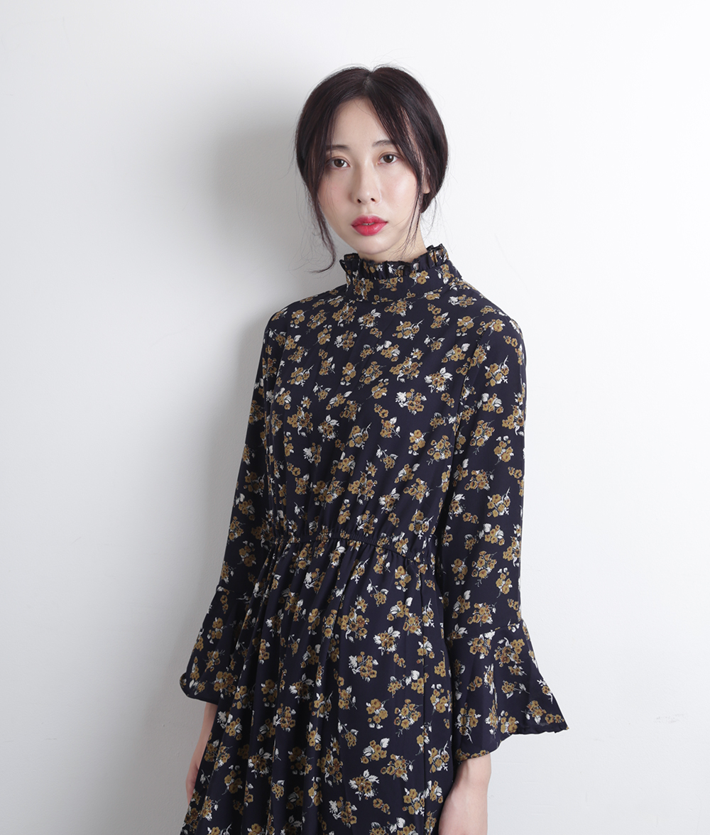 New Women Dress Mood Night Neck Frill Chiffon Flow