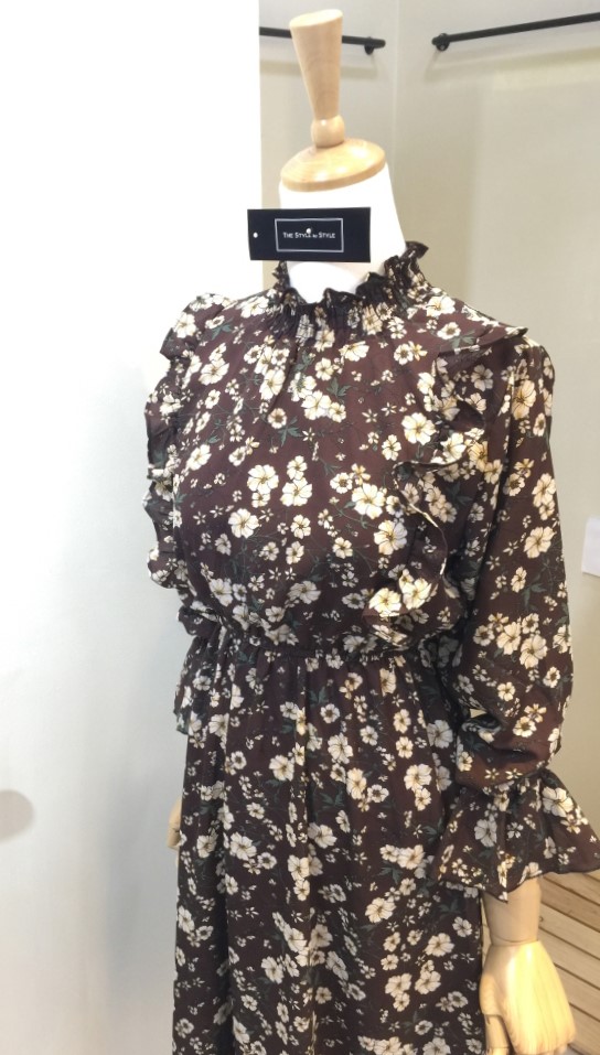 New Women Dress Fashionable Flower Dresses 20's