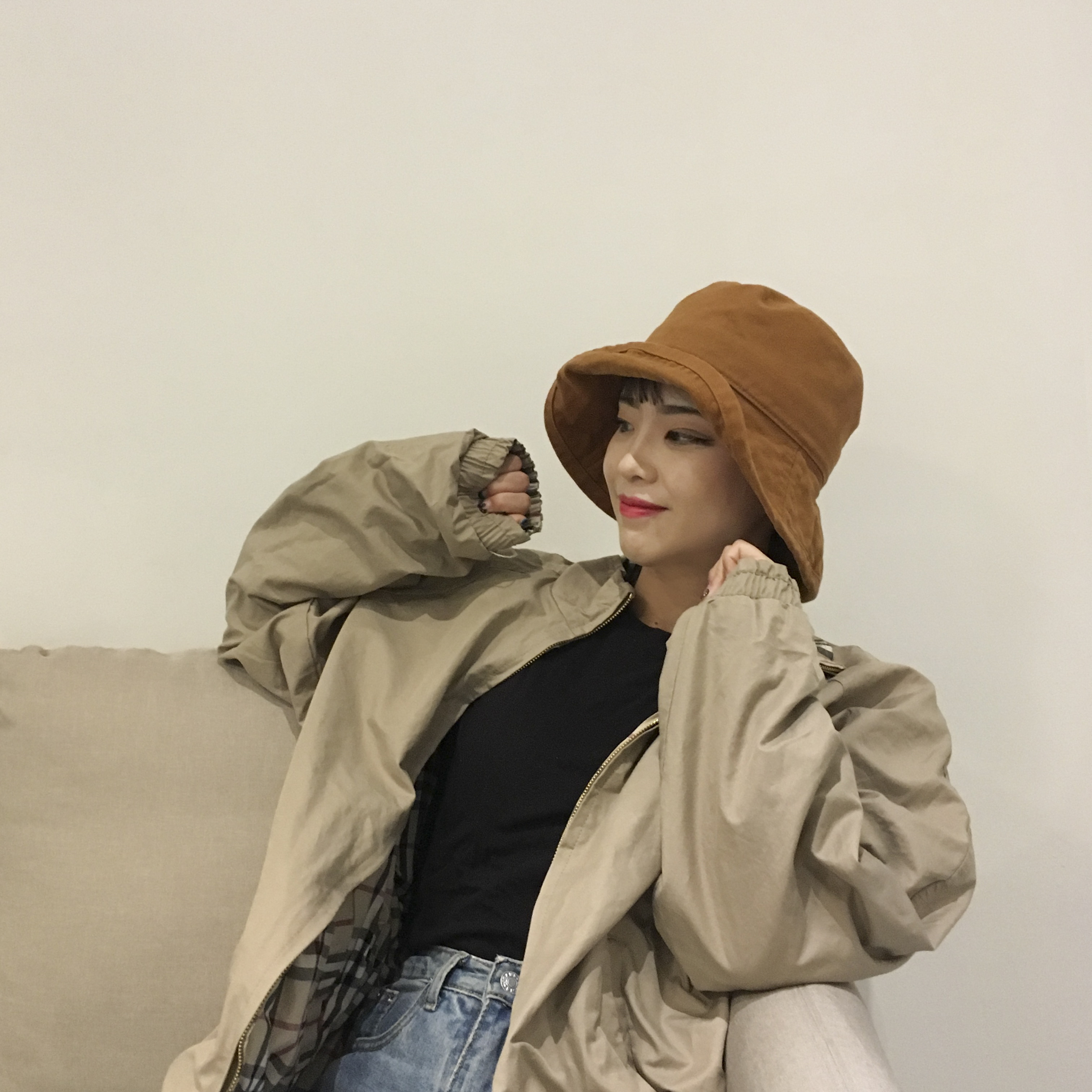 Women Sun Hats oversized bucket hat hats 4color ha