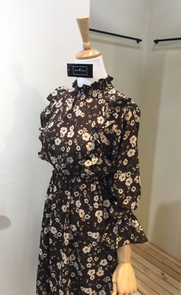 New Women Dress Fashionable Flower Dresses 20's