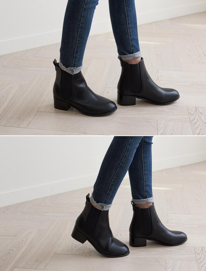 Women's Chelsea Angle Boots Made in Korea Three