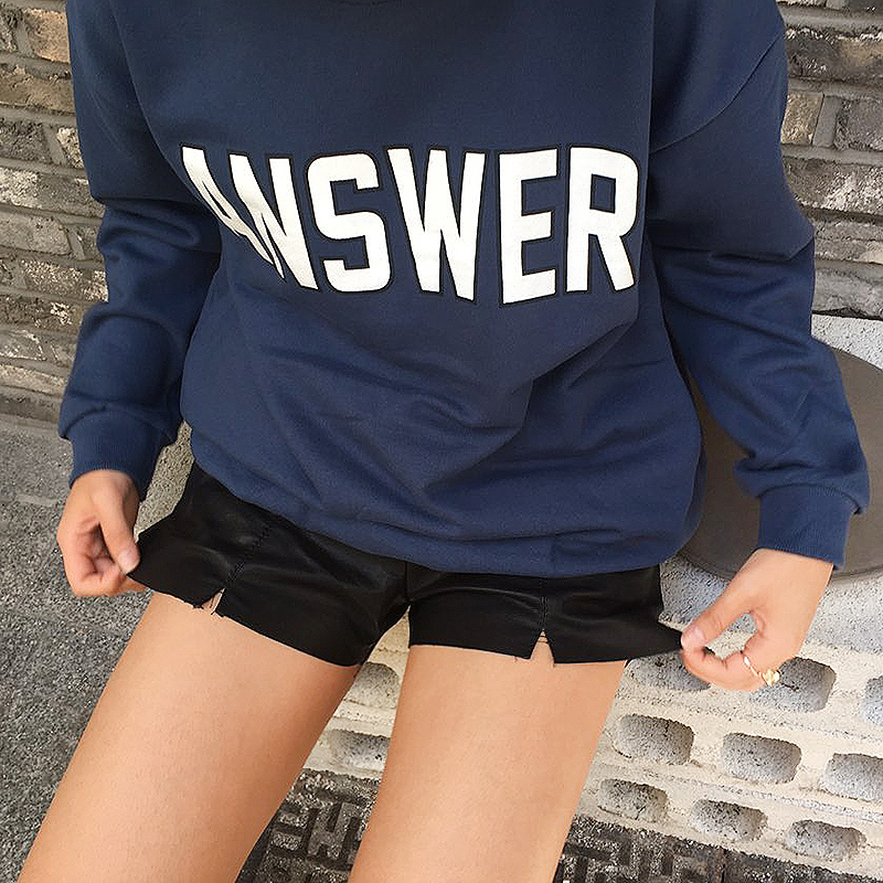 Women Short Pants Leather Reza Shorts Leather Fall