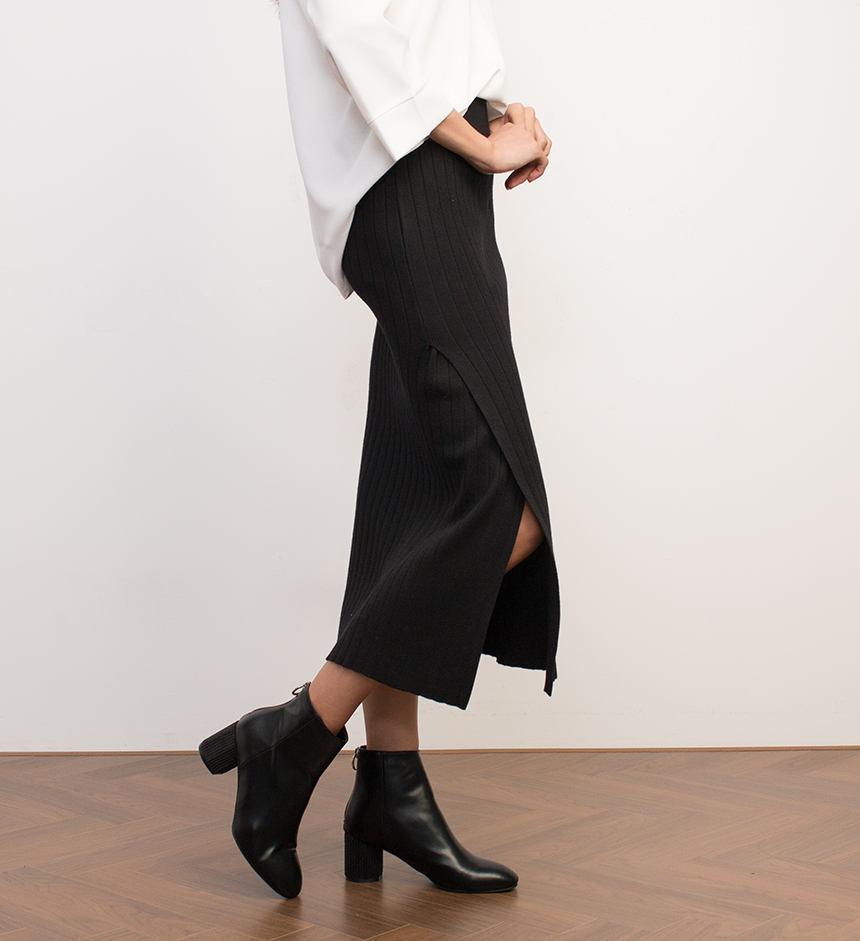 Needle Coat Knit Top Long Skirt Long Skirt Autumn 