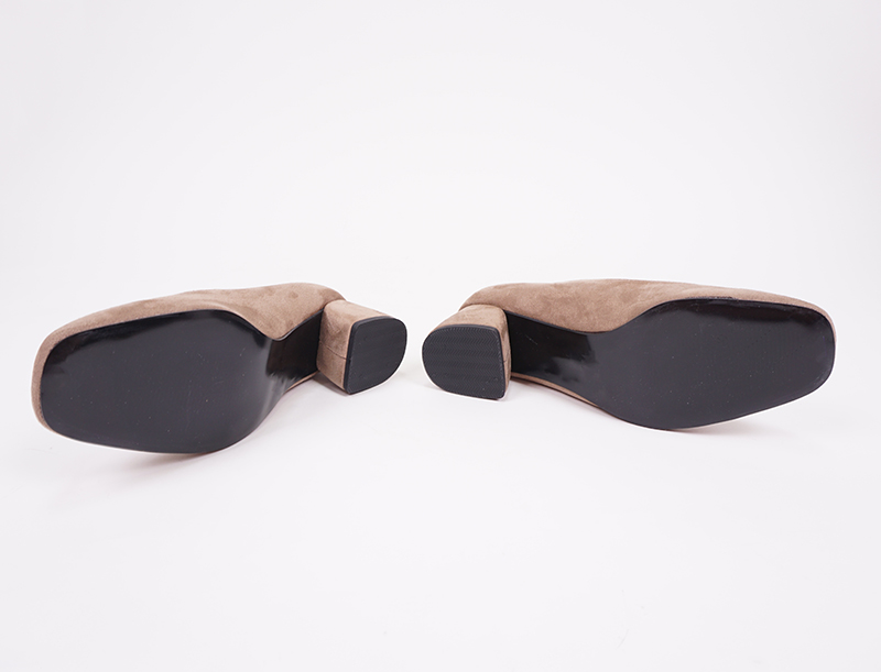 Suede Square Nose Tongue Middle Hill Foot Comforta