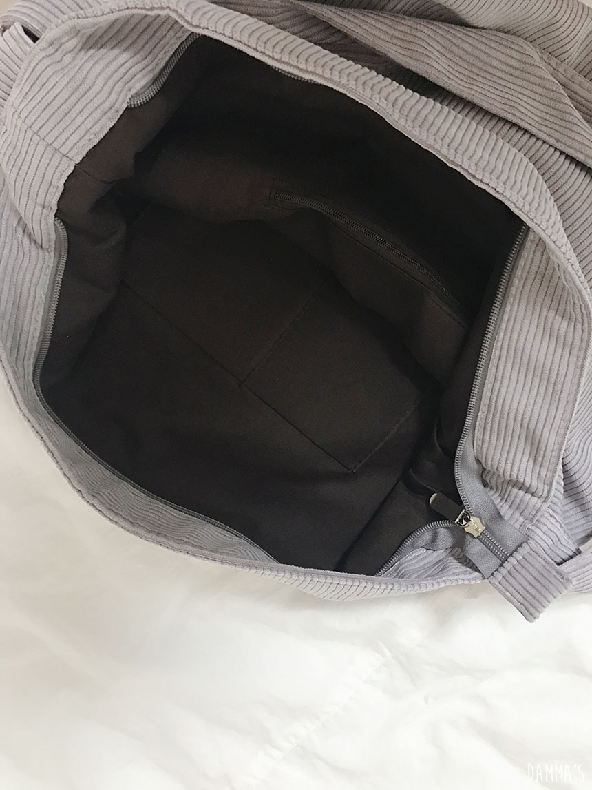 Corduroy corduroy eco bag 5color