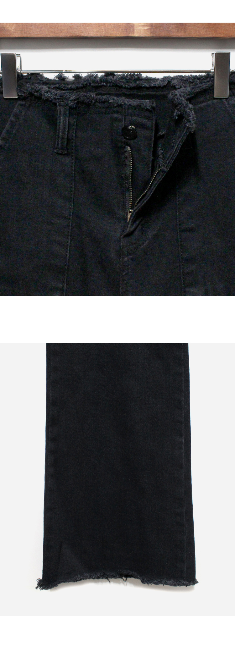 Korea Jeans Pants High West Boots Cut Black Jeans 