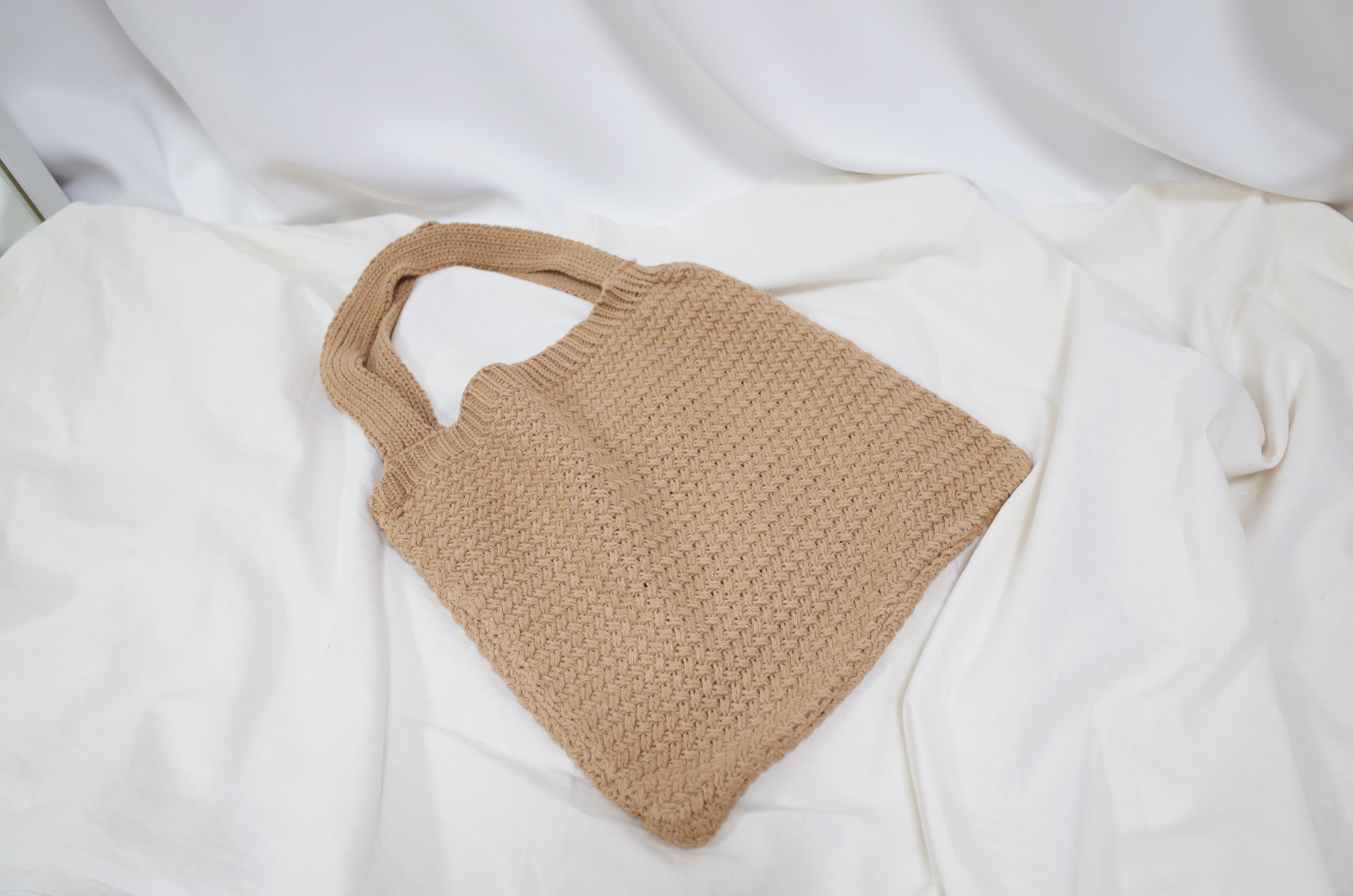 Knit Eco Bag Natural Fashion Casual Autumn Winter 