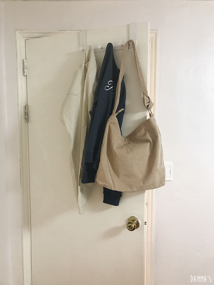 Corduroy corduroy eco bag 5color