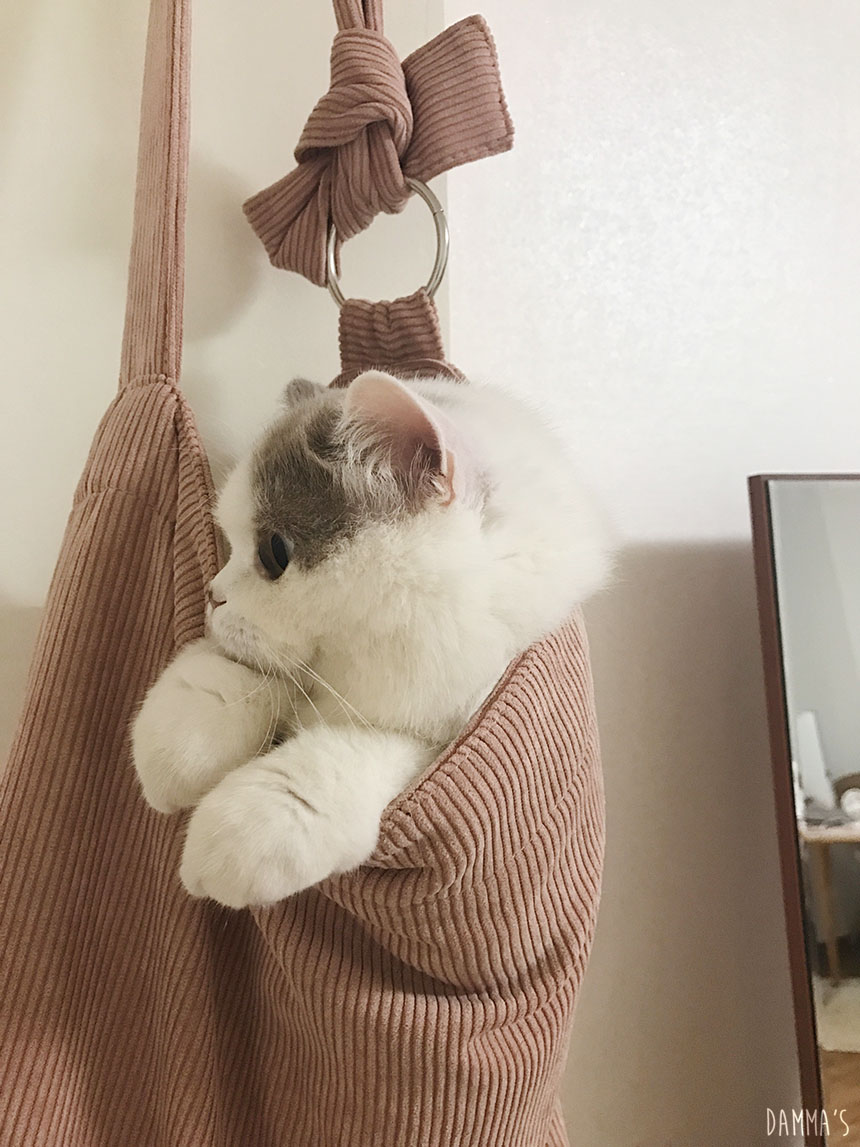 Corduroy corduroy eco bag 5color