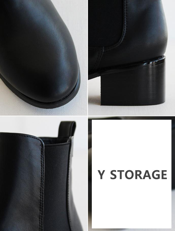 Women's Chelsea Angle Boots Made in Korea Three