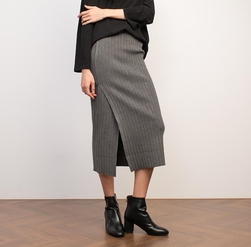 Needle Coat Knit Top Long Skirt Long Skirt Autumn 