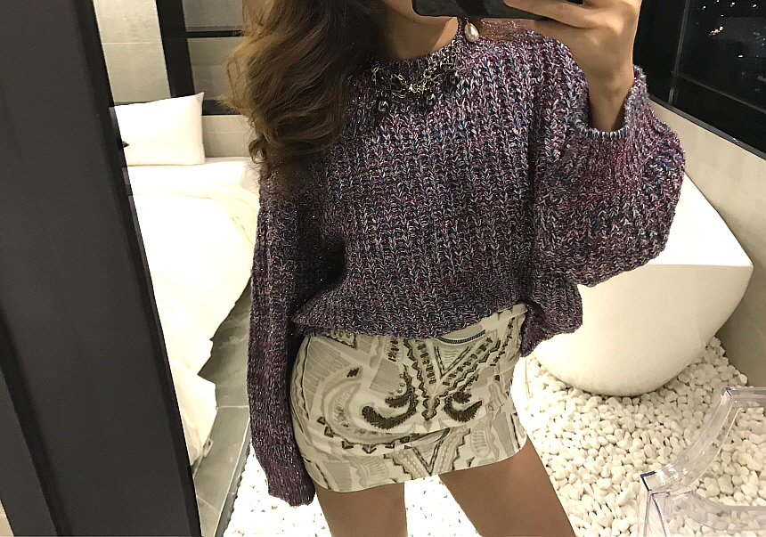 High Quality Luxury Gold Embroidery Stud Mini Skir