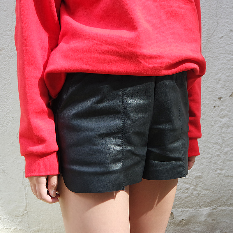 Women Short Pants Leather Reza Shorts Leather Fall