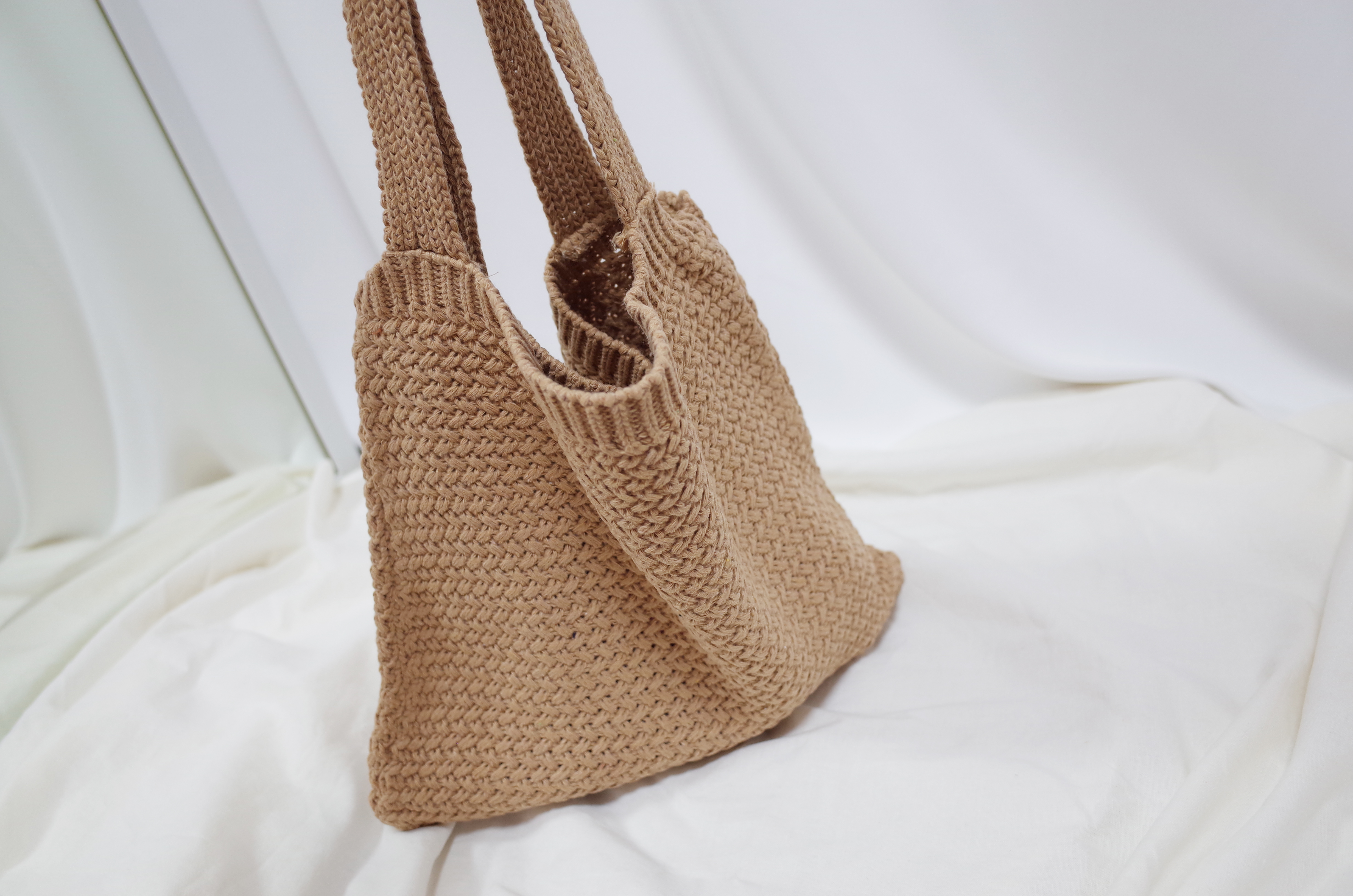 Knit Eco Bag Natural Fashion Casual Autumn Winter 
