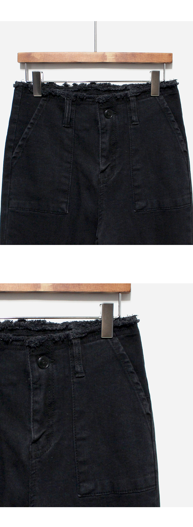 Korea Jeans Pants High West Boots Cut Black Jeans 