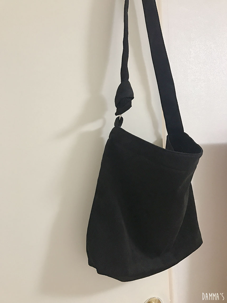 Corduroy corduroy eco bag 5color