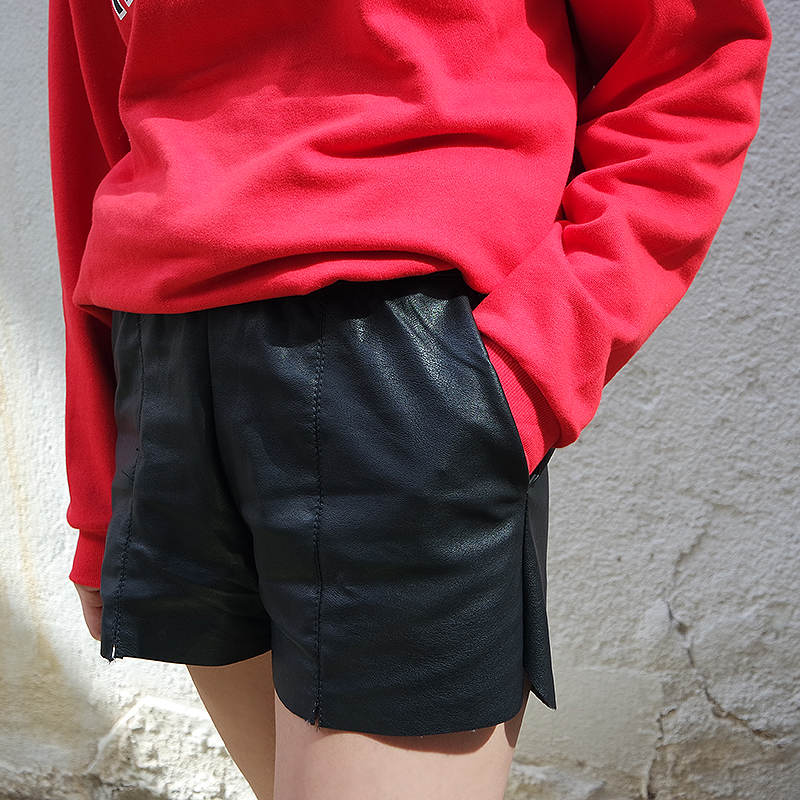 Women Short Pants Leather Reza Shorts Leather Fall