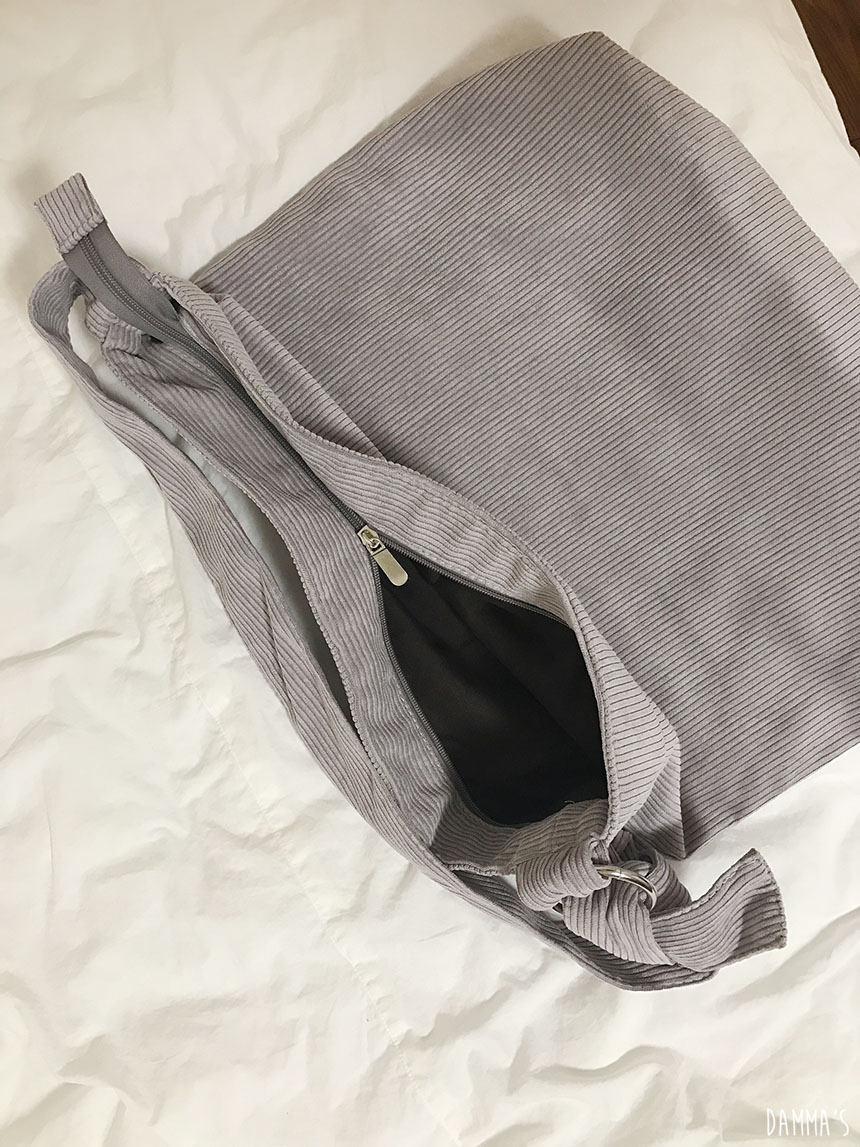 Corduroy corduroy eco bag 5color