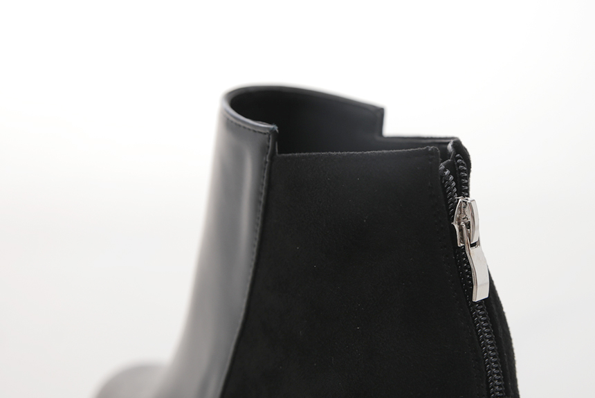 Suede Combination Simple Ankle Boots 6.5cm Autumn 