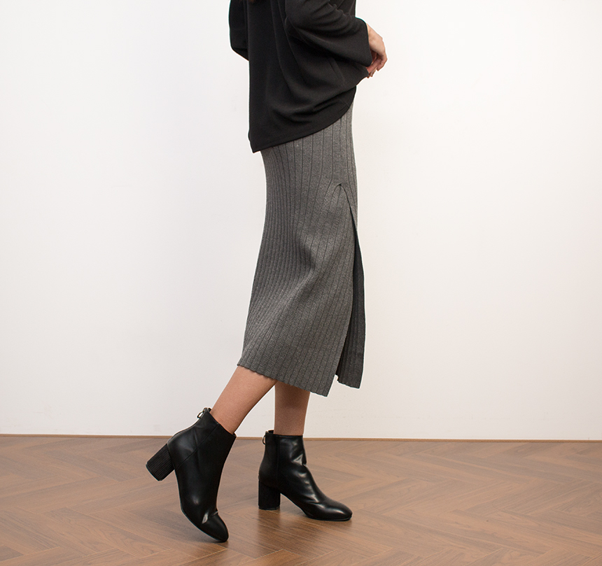 Needle Coat Knit Top Long Skirt Long Skirt Autumn 