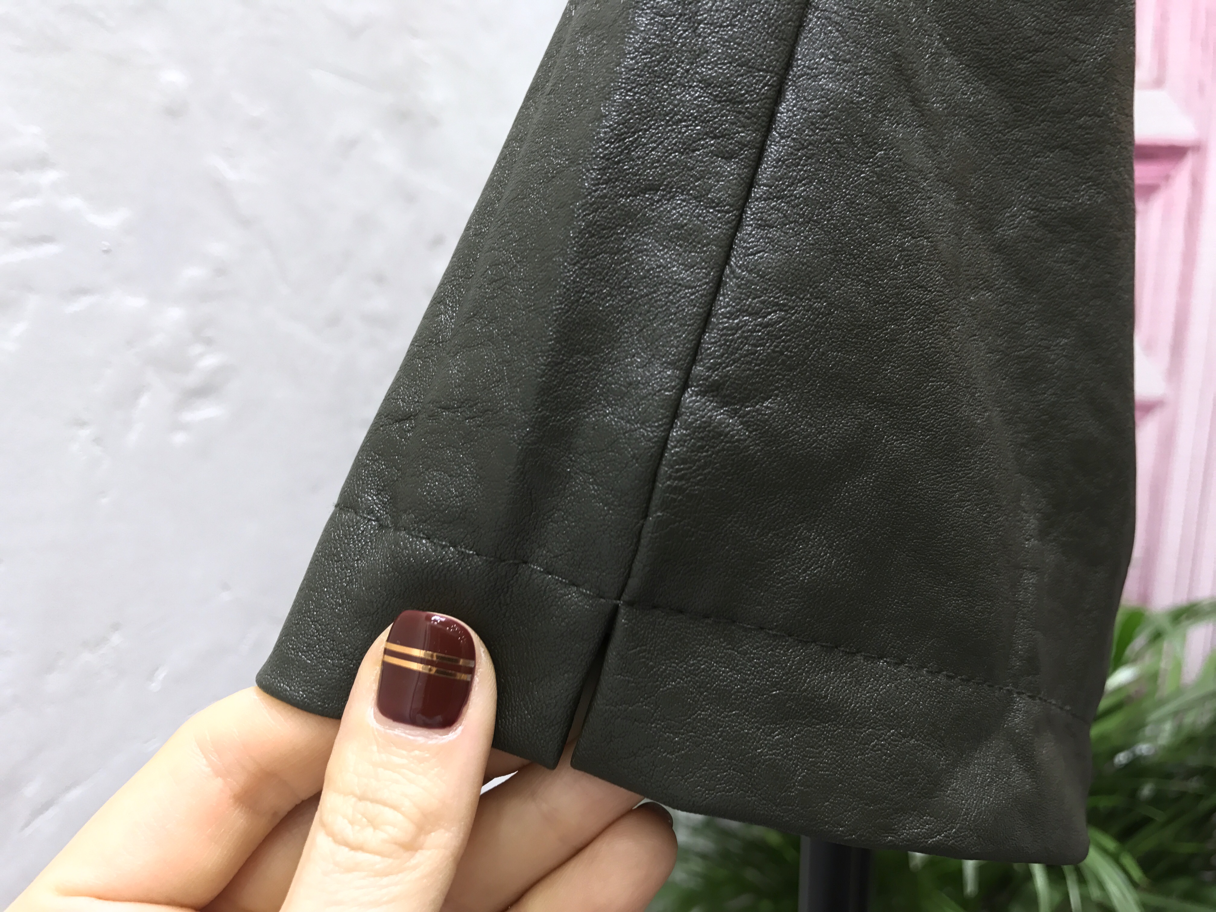 Women Short Pants Bending leather shorts 3color Bl