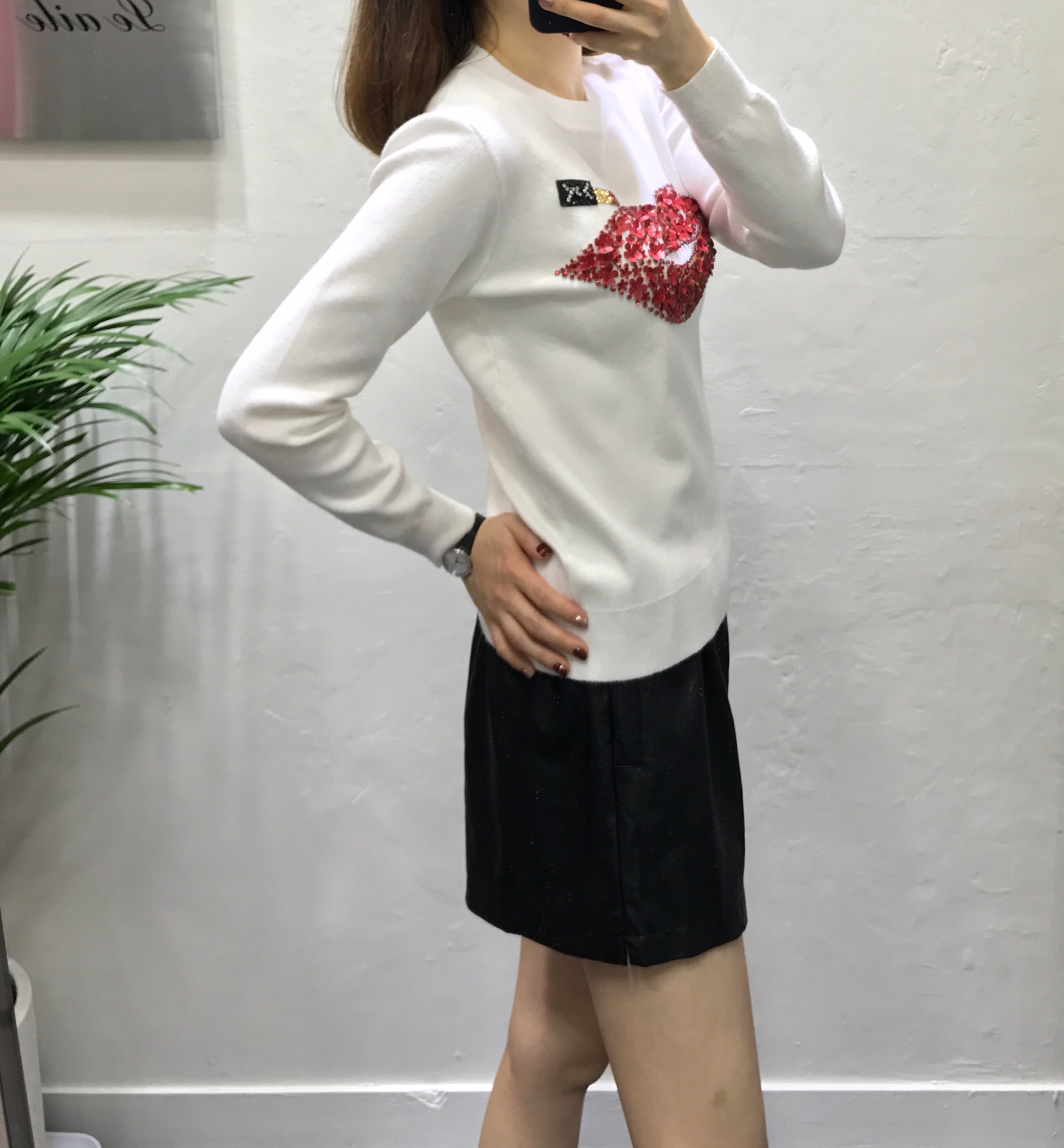 Women Short Pants Bending leather shorts 3color Bl