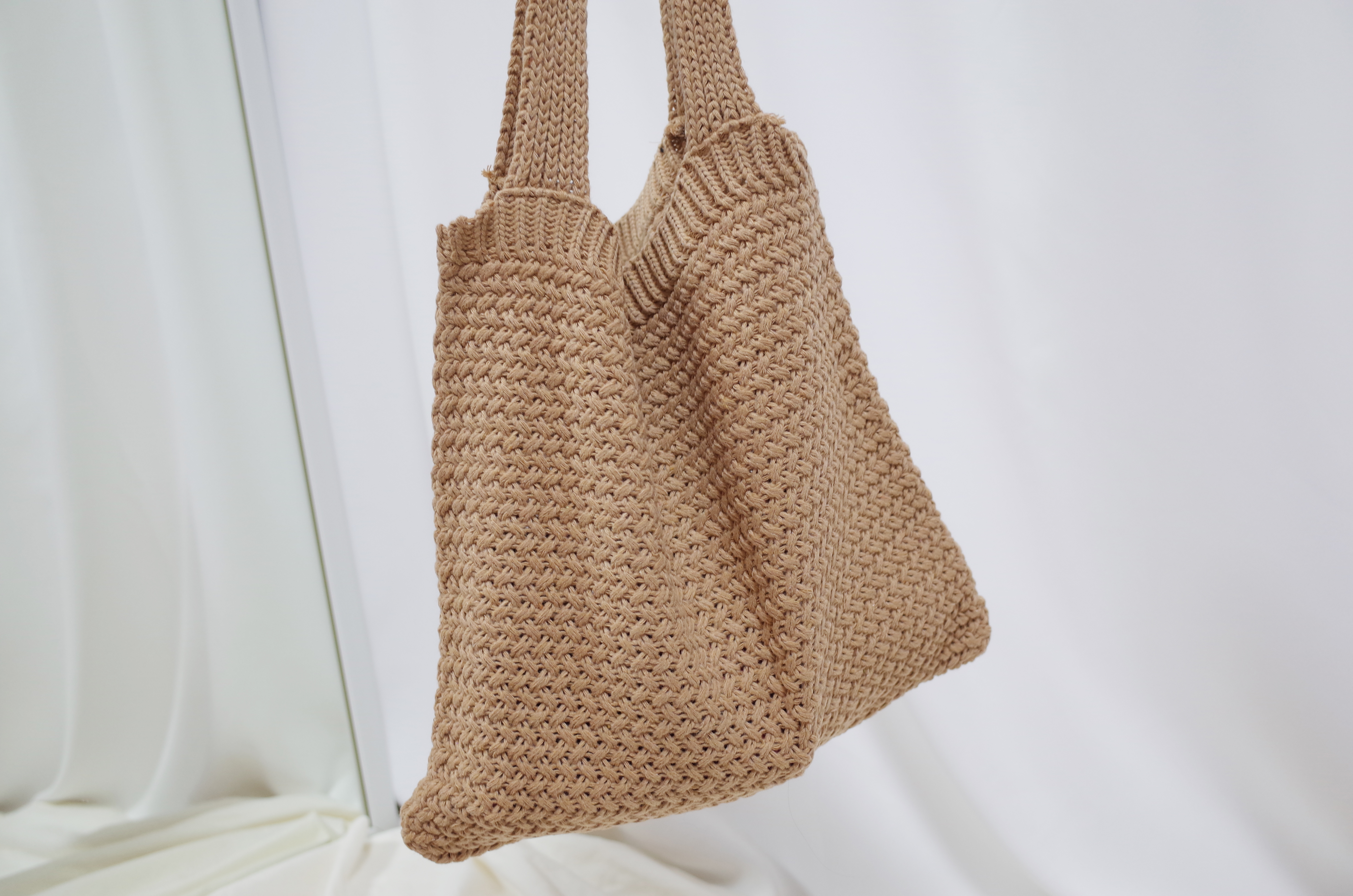 Knit Eco Bag Natural Fashion Casual Autumn Winter 