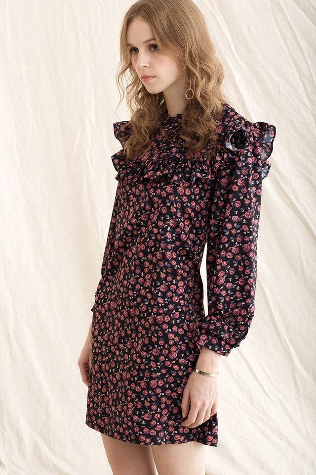 New Women Dress Import high quality Sandro Burgund