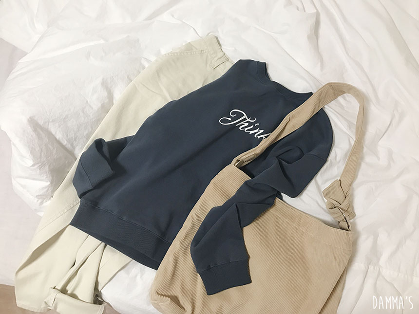 Corduroy corduroy eco bag 5color