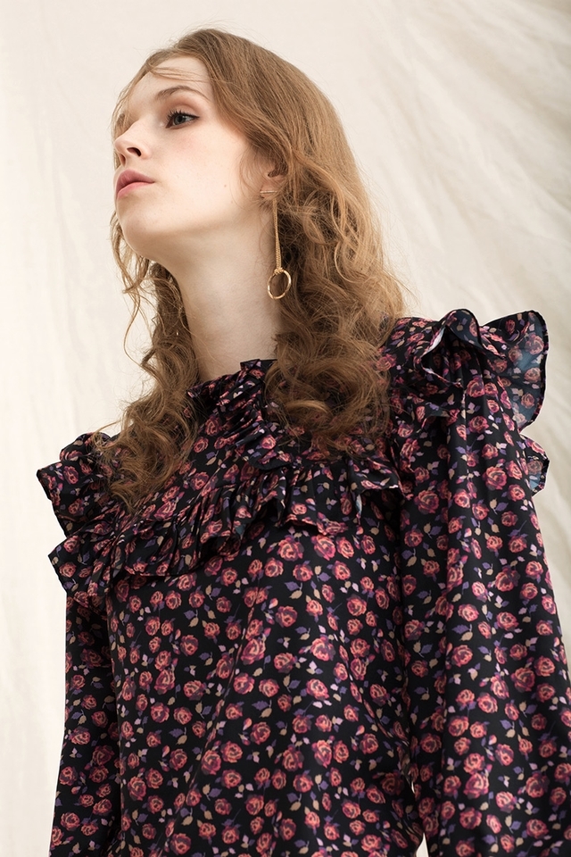 New Women Dress Import high quality Sandro Burgund