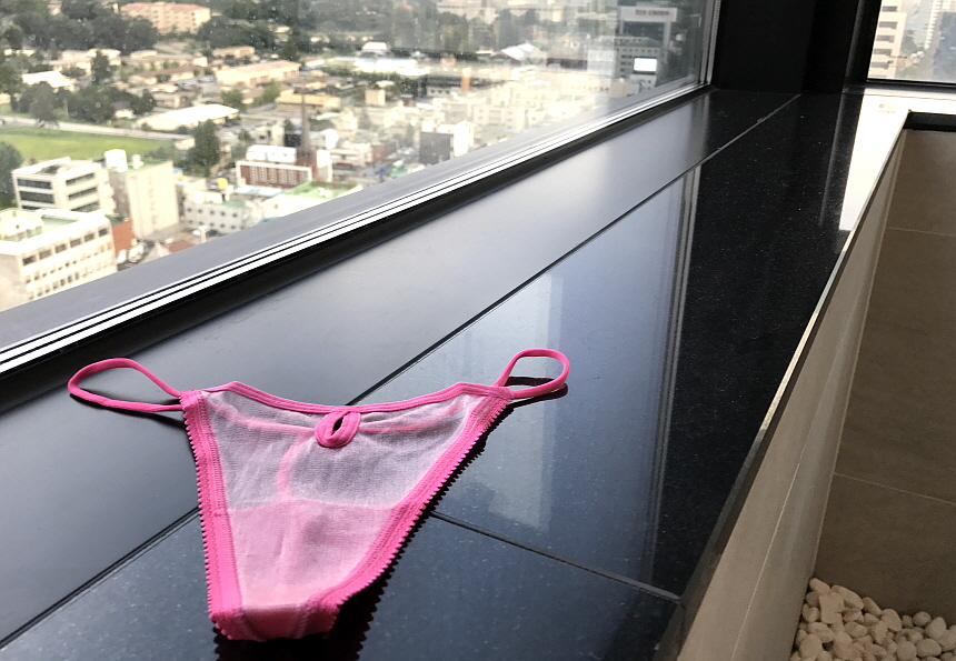 Women Underwear Sexy see-through pearl mesh bendin