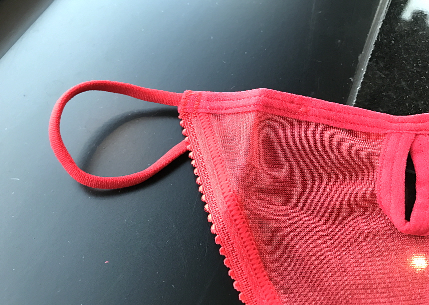 Women Underwear Sexy see-through pearl mesh bendin