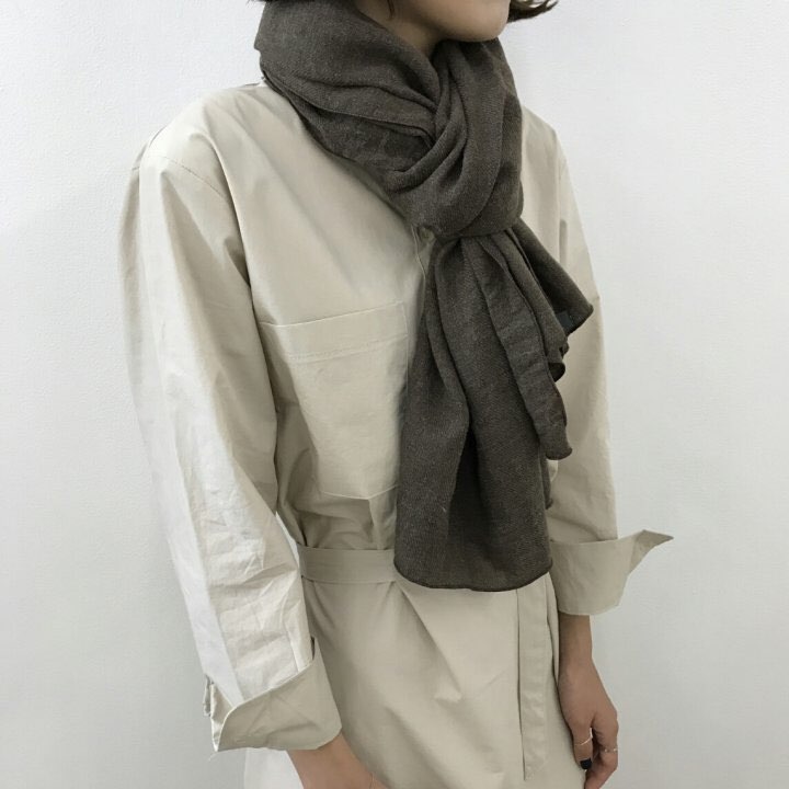 Autumn muffler Women's coordination gift Simple