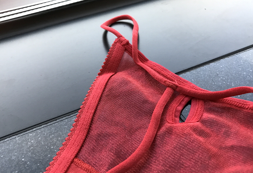 Women Underwear Sexy see-through pearl mesh bendin