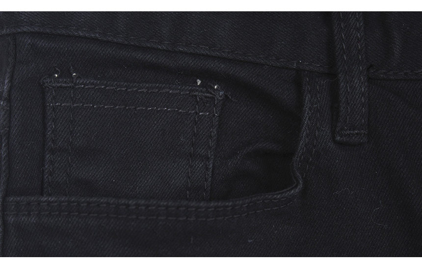 Women Jeans Pants For Button Semi-Boots Cut Pants 