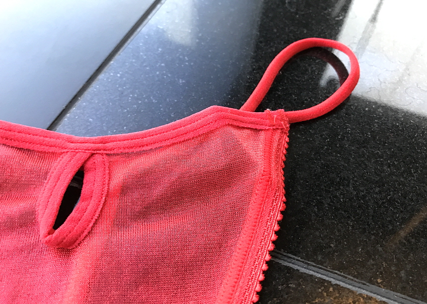 Women Underwear Sexy see-through pearl mesh bendin
