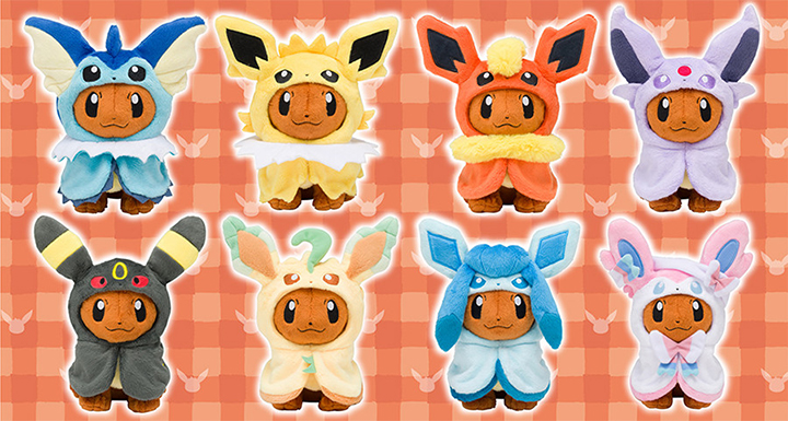 Pokémon Genuine Eve Evolutionary Poncho Doll Keyri