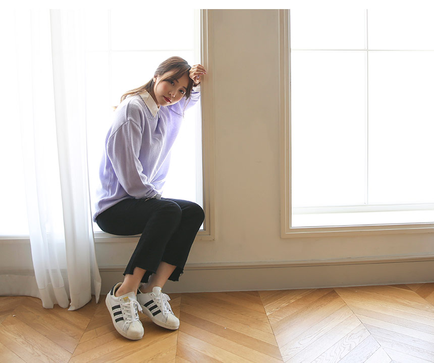 Women Jeans Pants For Button Semi-Boots Cut Pants 