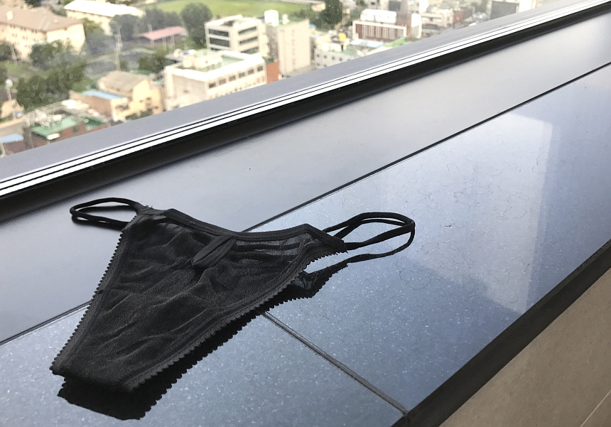 Women Underwear Sexy see-through pearl mesh bendin