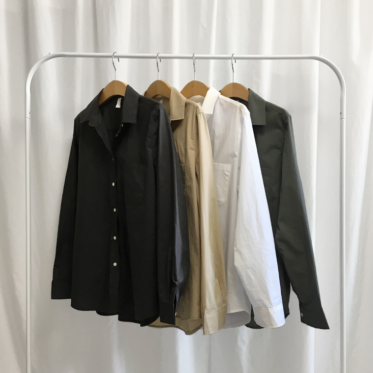 Free shipping long sleeve loose-fitting basic cott