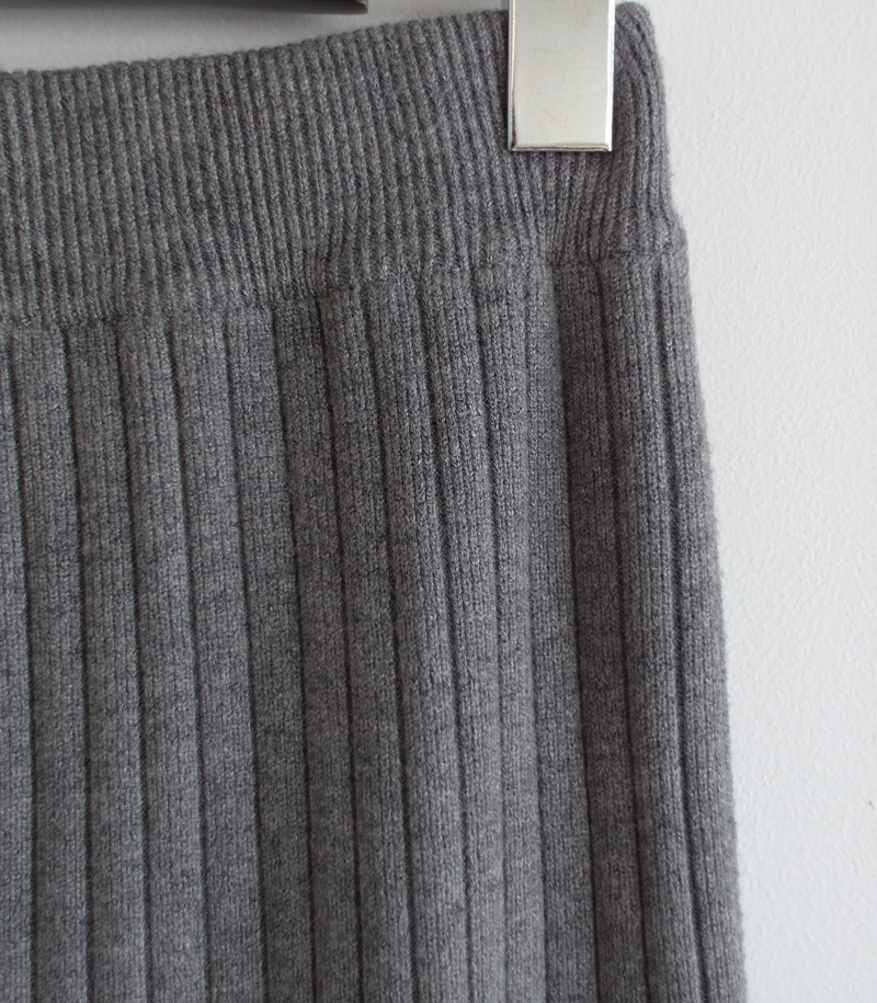 Wool 100 knitted goose skirt banding Long top long
