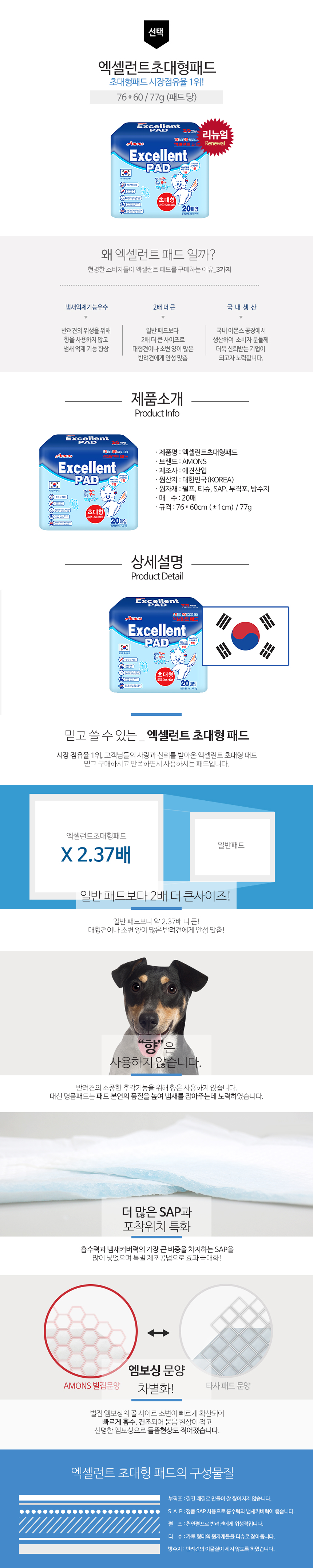 Puppy pad clean 100 pieces extra large type, speci