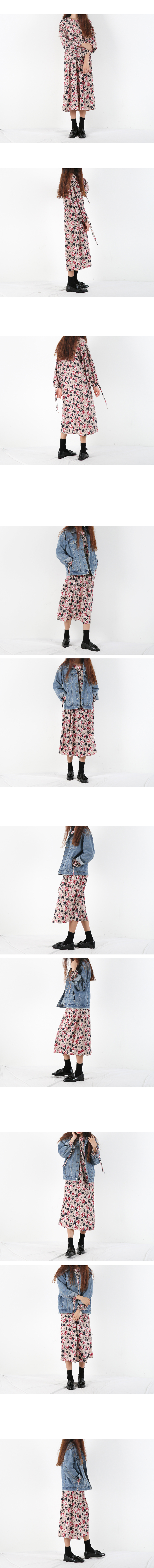 New Women Dress Pansy Flower Dress 3 Colors