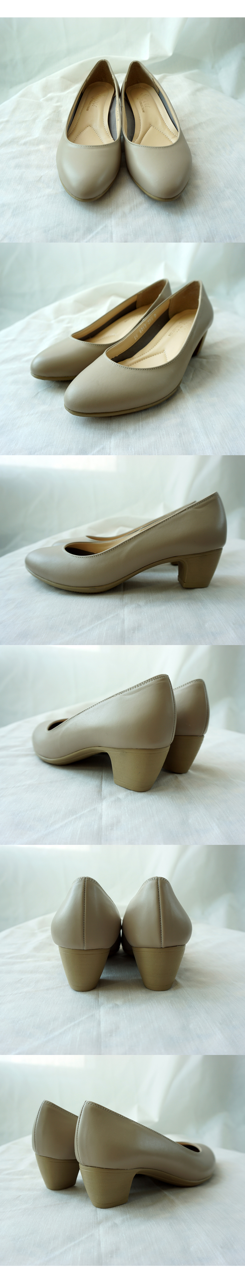 Natural Cowhide Women Unisex Interview Shoes Crew 