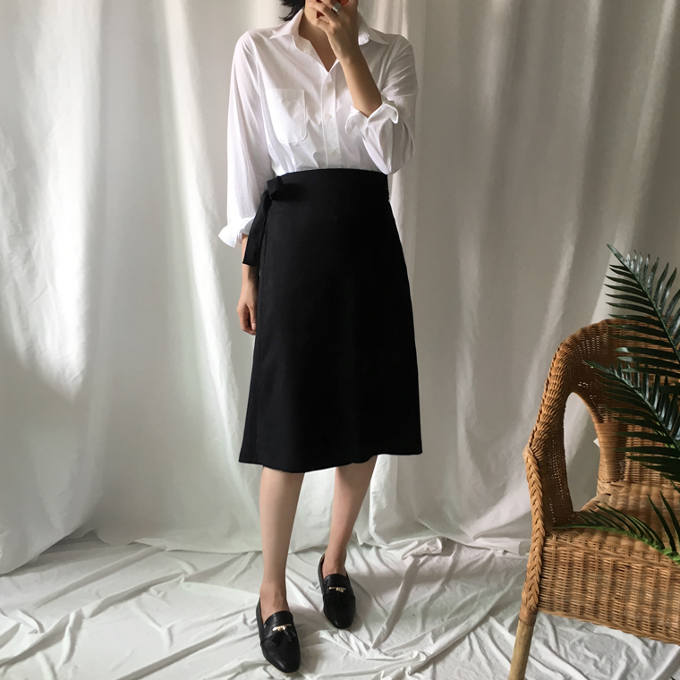 Free shipping long sleeve loose-fitting basic cott