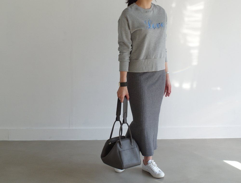 Wool 100 knitted goose skirt banding Long top long