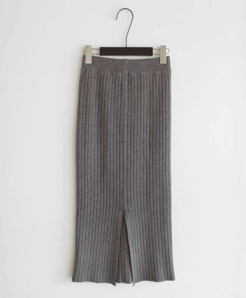 Wool 100 knitted goose skirt banding Long top long